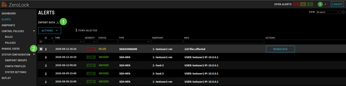 Export Alert Data v3.2.1