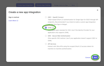 Step2_Create New App Integration